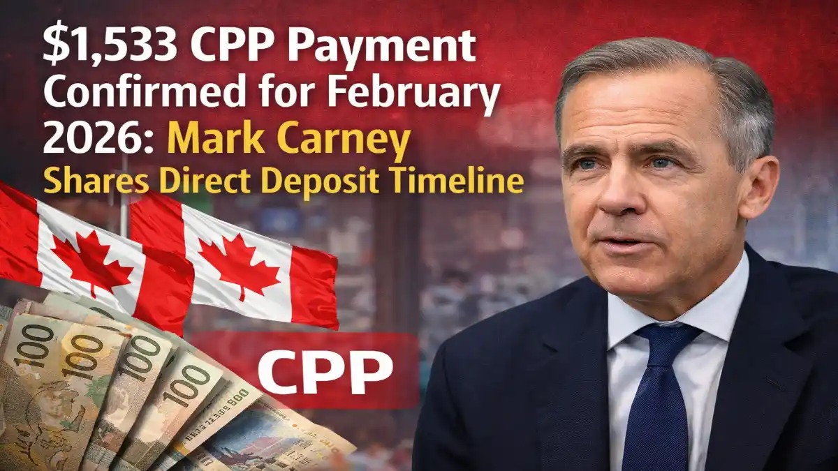 $1,533 CPP Payment, CPP February 2026, Canada Pension Plan Update, CPP Direct Deposit, Canadian Seniors Benefits, Retirement Income Canada, Mark Carney CPP Update, Canada Pension News